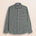 Camicia in Flanella Melange a Quadri Verde e Blu fronte - Green Melange Check