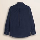 Camicia Workwear in Velluto a Coste retro - Navy Blue