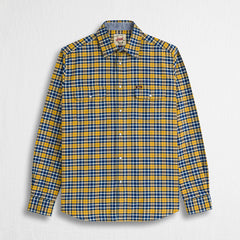 Camicia Workwear in Flanella a Quadri - Mineral Yellow
