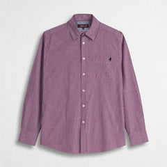 Camicia a Righe Popeline 100% Cotone - Beaujolais