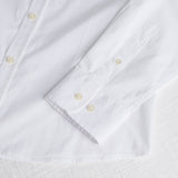Camicia in cotone popeline elasticizzato - White