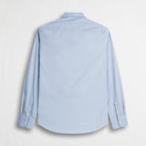 Camicia in cotone popeline elasticizzato - Light Blue