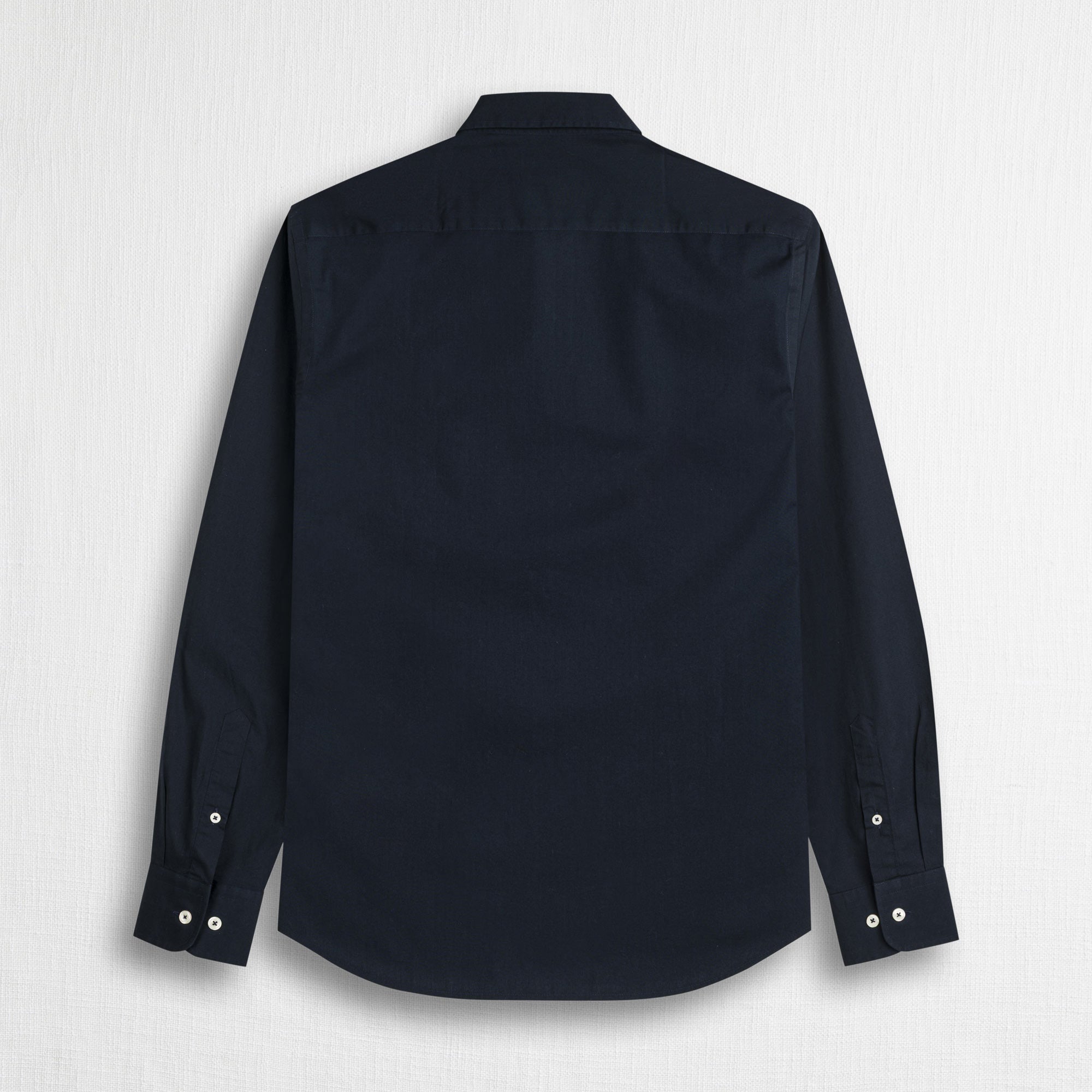 Camicia in cotone popeline elasticizzato - Navy Blue