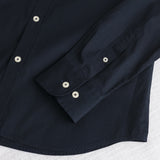 Camicia in cotone popeline elasticizzato - Navy Blue