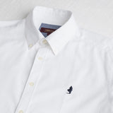 100% Cotton Oxford Shirt - White