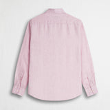 Camicia 100% lino manica lunga - Light Peach