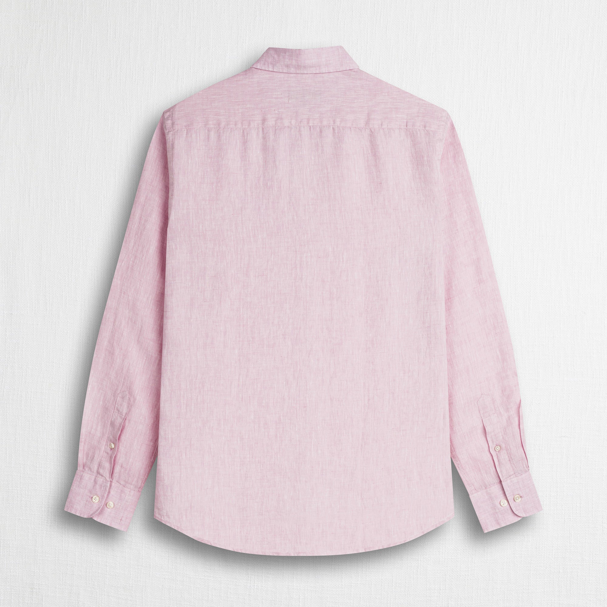 Camicia 100% lino tinto in filo - Light Peach