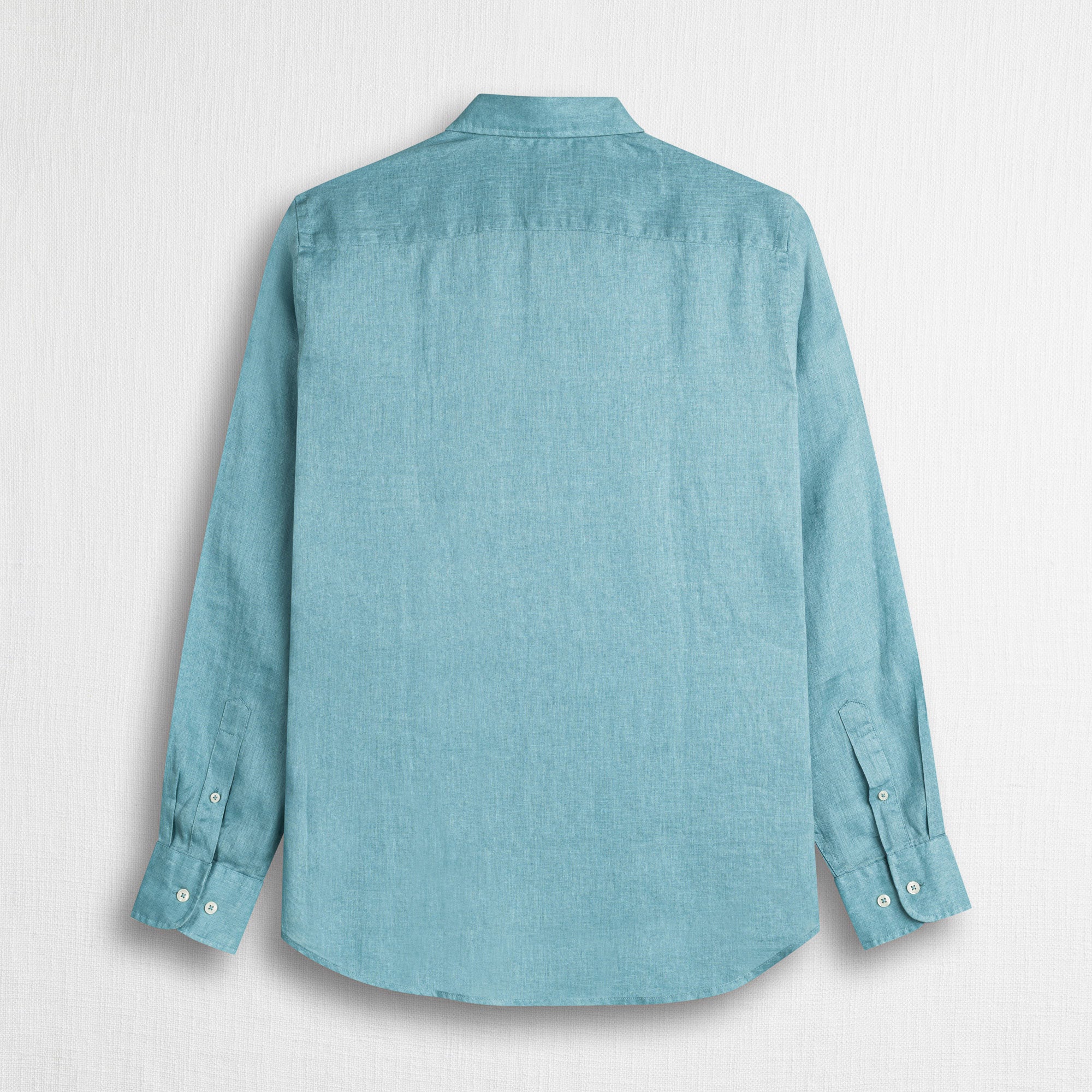 Camicia 100% lino manica lunga - Sky Blue