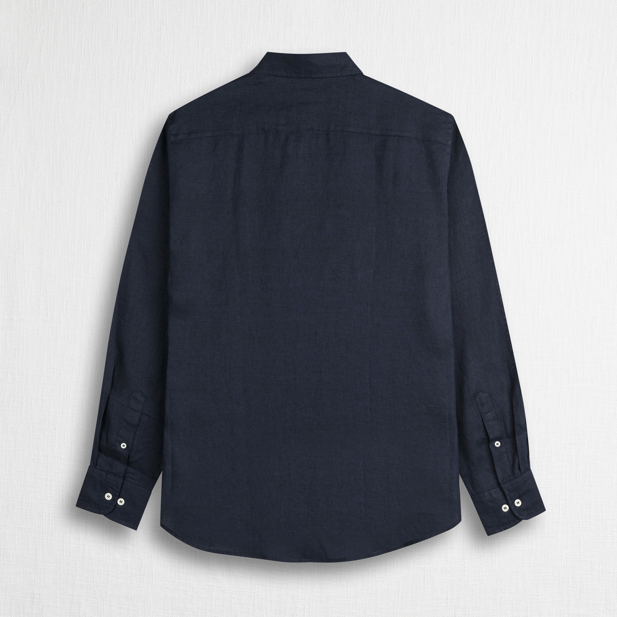 Camicia 100% lino manica lunga - Navy Blue