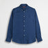 Camicia 100% lino manica lunga - True Blue