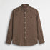 Camicia 100% lino manica lunga - Milk Chocolate
