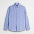 Camicia 100% lino tinto in filo - Sky Blue