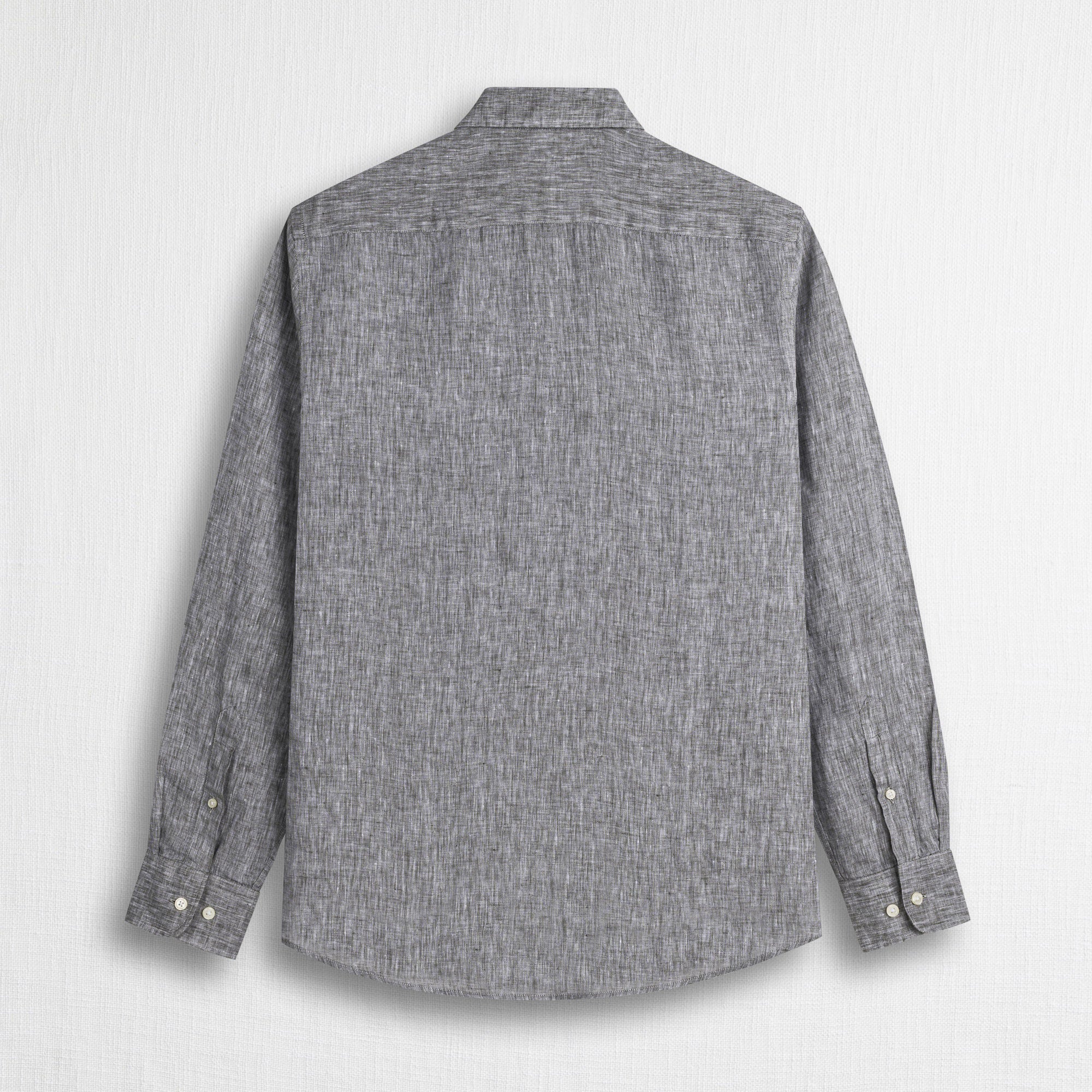 Camicia 100% lino tinto in filo - Dark Olive