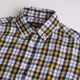 Camicia 100% lino a quadri - Yellow Check