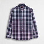 Camicia 100% cotone popeline a quadri - Navy Check