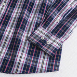 Camicia 100% cotone popeline a quadri - Navy Check