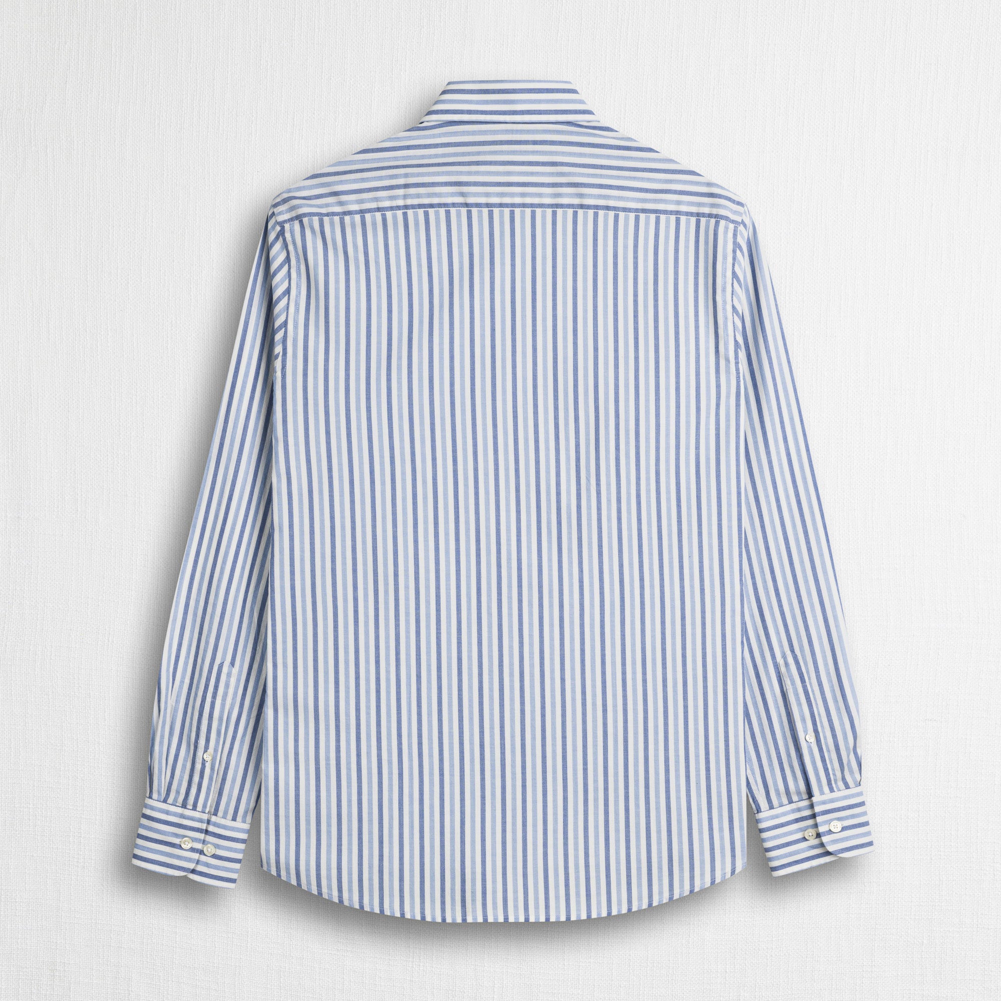 Camicia 100% cotone tinto filo a righe - Light Blue Stripe