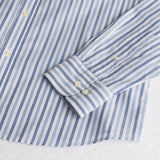 Camicia 100% cotone tinto filo a righe - Light Blue Stripe