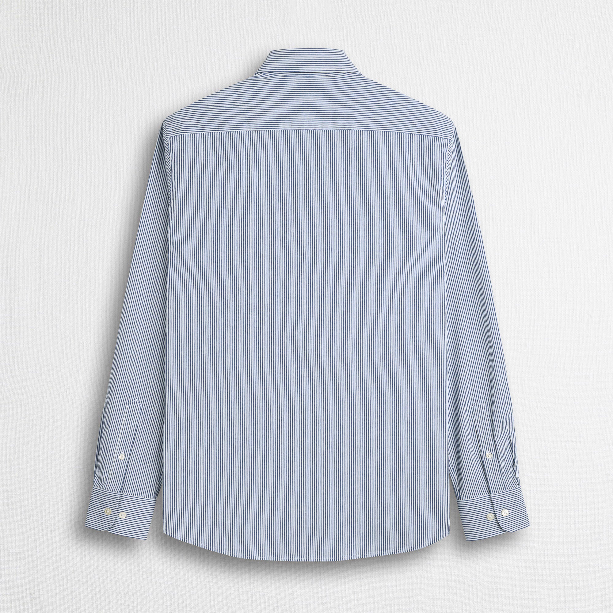 Camicia 100% cotone seersucker a righe - Navy Stripe