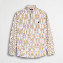 Camicia 100% cotone stampata - Yellow Print
