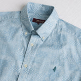 Camicia 100% cotone stampa paisley - Light Blue Print