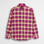 Camicia 100% cotone a quadri - Purple Check