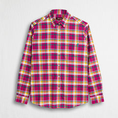 Camicia 100% cotone a quadri - Purple Check