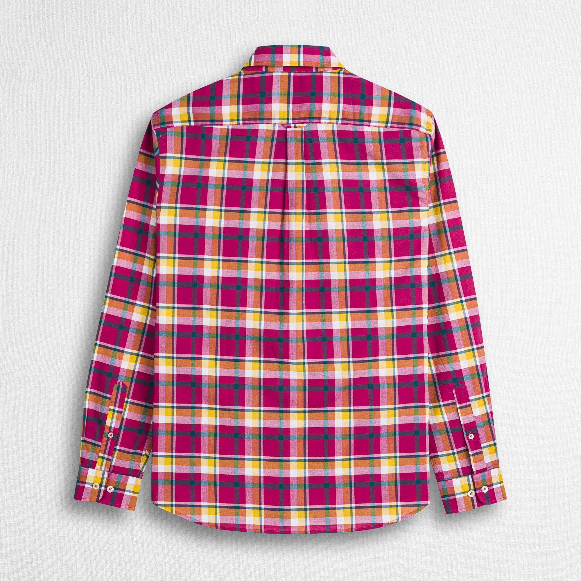Camicia 100% cotone a quadri - Purple Check