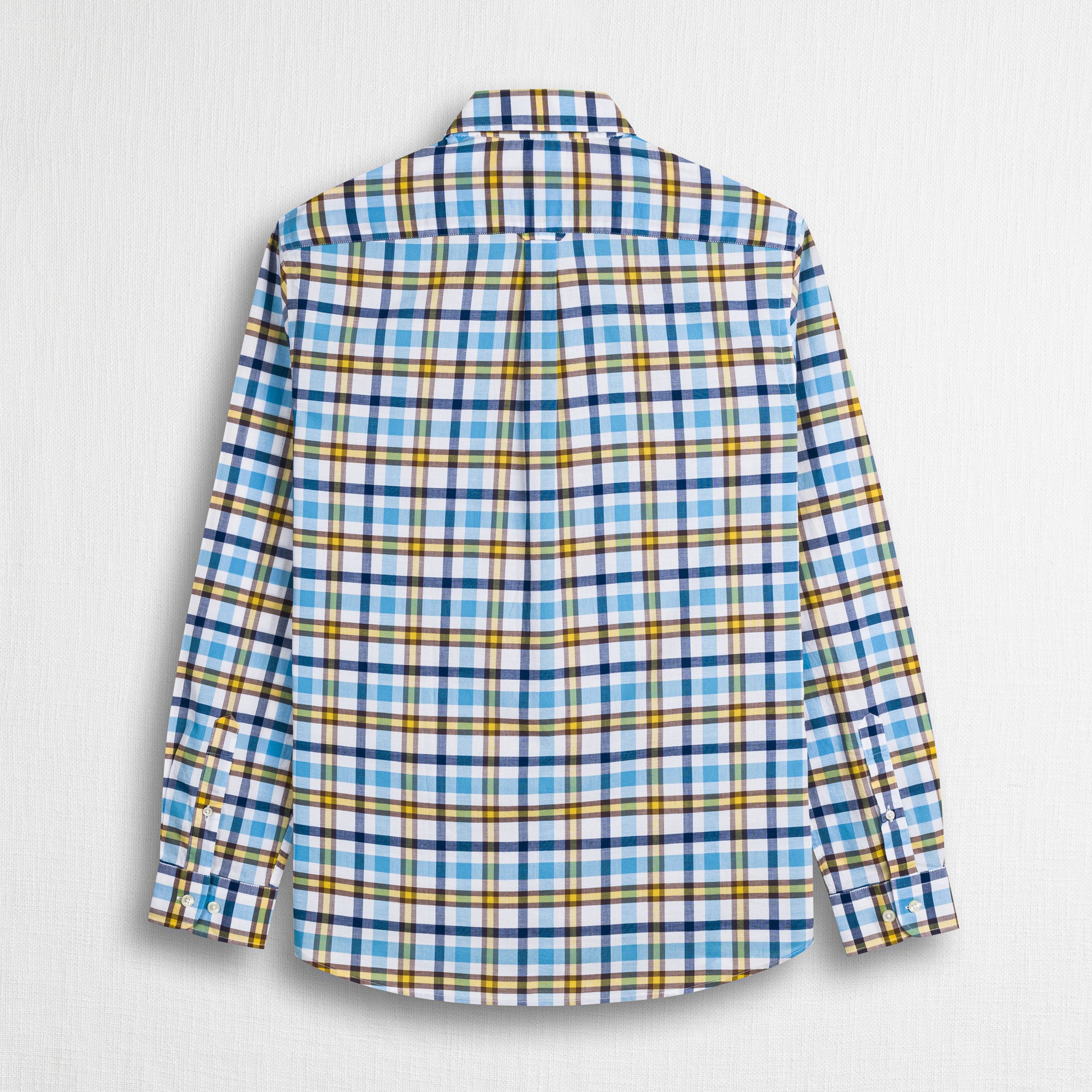Camicia 100% cotone a quadri - Sky Blue Check