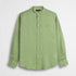 Camicia 100% lino con collo alla coreana - Light Green