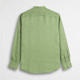 Camicia 100% lino con collo alla coreana - Light Green