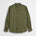 Camicia 100% lino con collo alla coreana - Dark Olive
