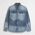 Camicia western in denim - Light Blue Denim
