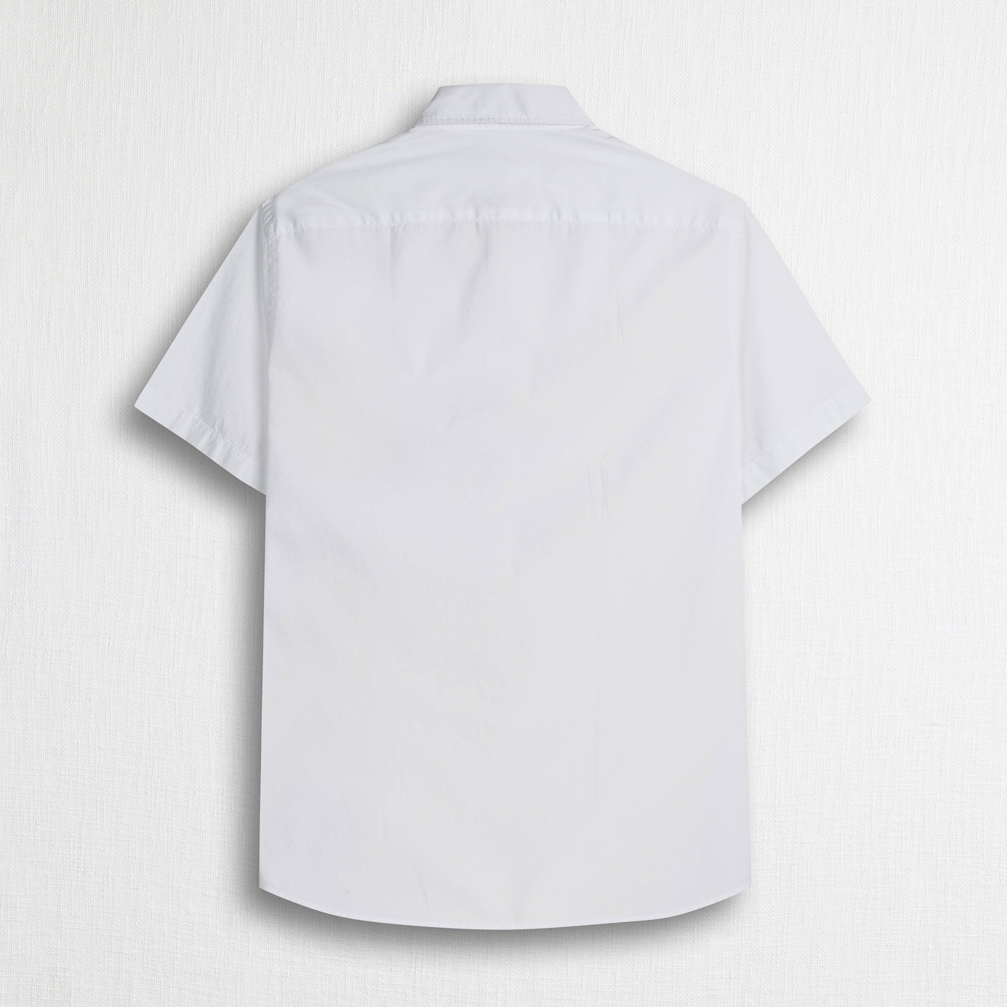 Camicia 100% cotone popeline manica corta - White
