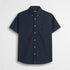 Camicia 100% cotone popeline manica corta - Navy Blue