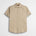 Camicia 100% lino manica corta - Khaky