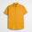 Camicia 100% lino manica corta - Gold Yellow