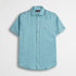 Camicia 100% lino manica corta - Sky Blue