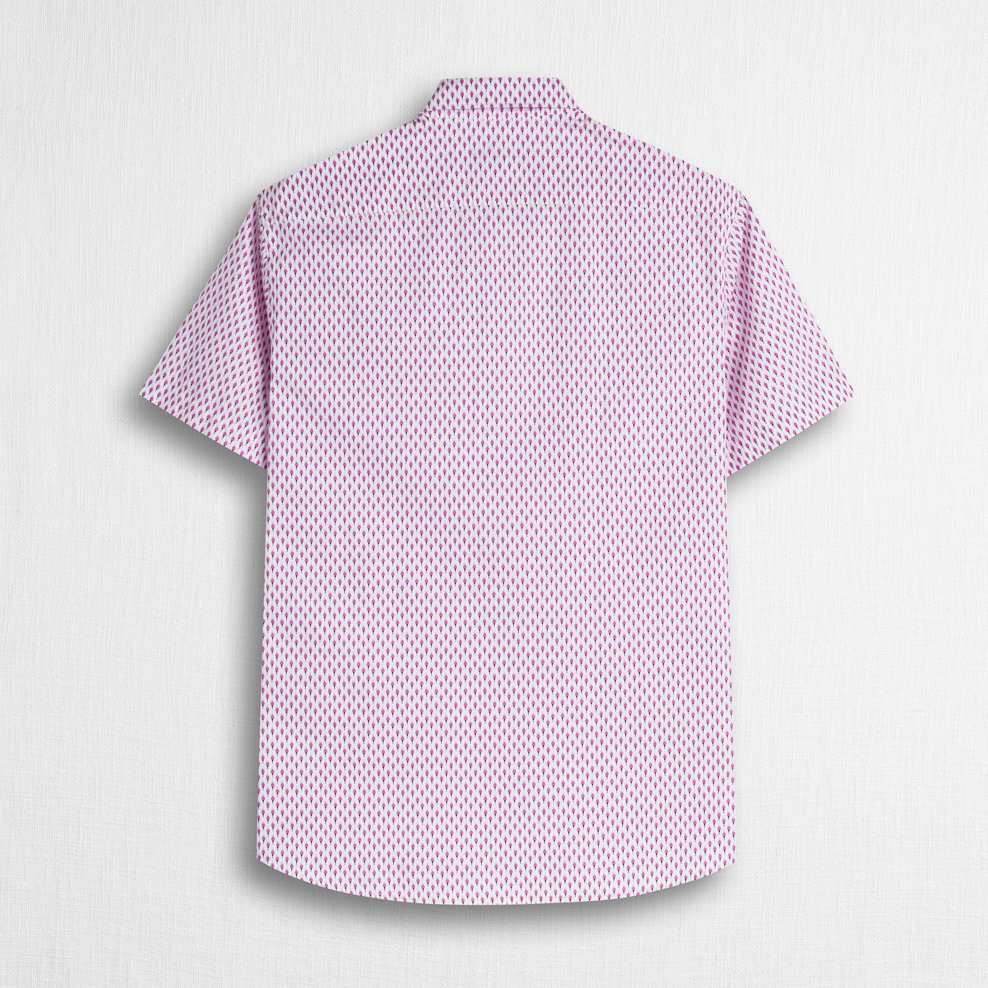 Camicia 100% cotone stampata manica corta - Rose Print