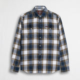 Camicia 100% cotone a quadri con taschini - Beige Check