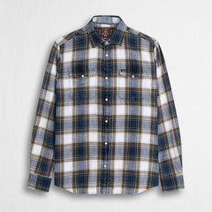 Camicia 100% cotone a quadri con taschini - Beige Check