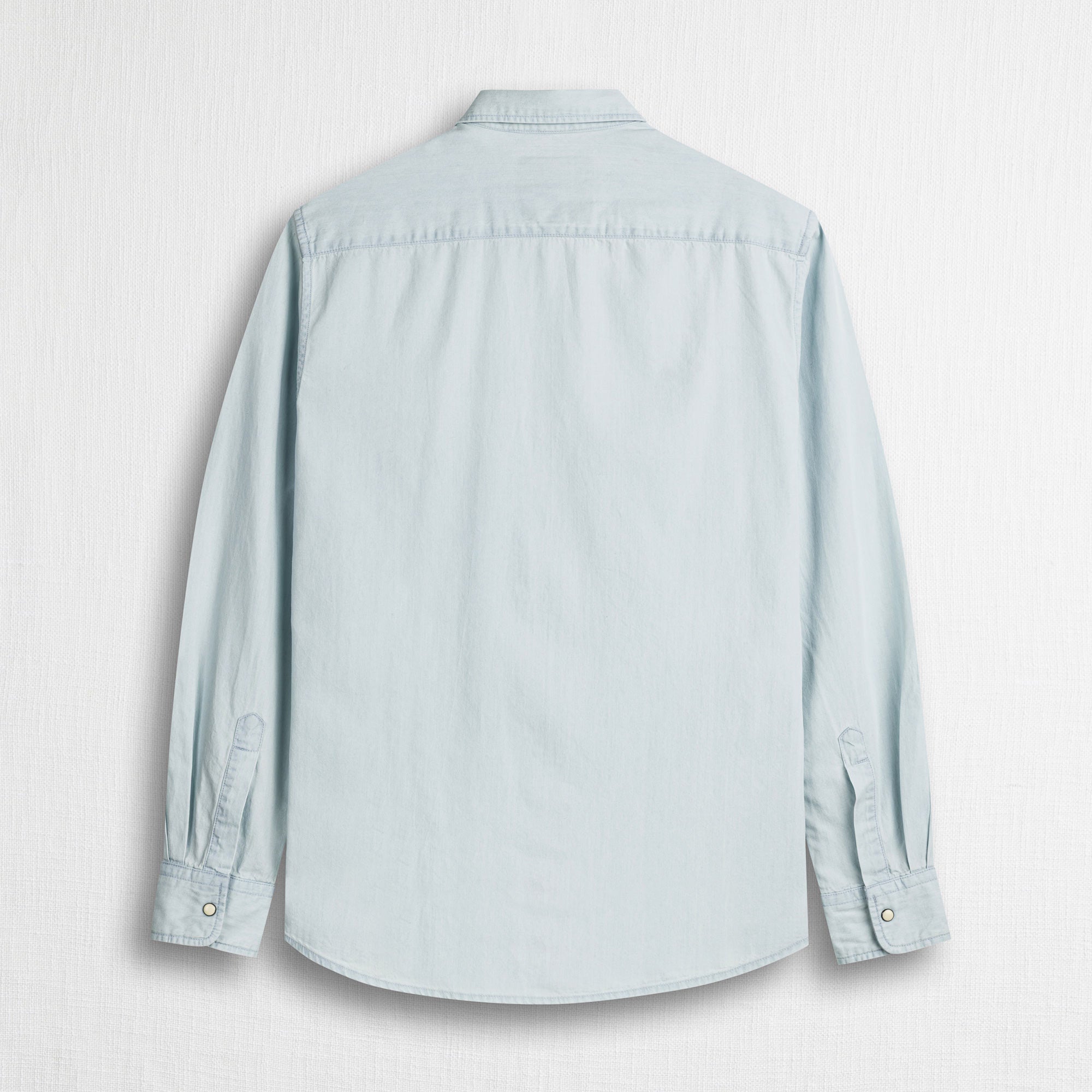 Camicia western in denim leggero - Bleached Denim