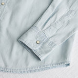Camicia western in denim leggero - Bleached Denim