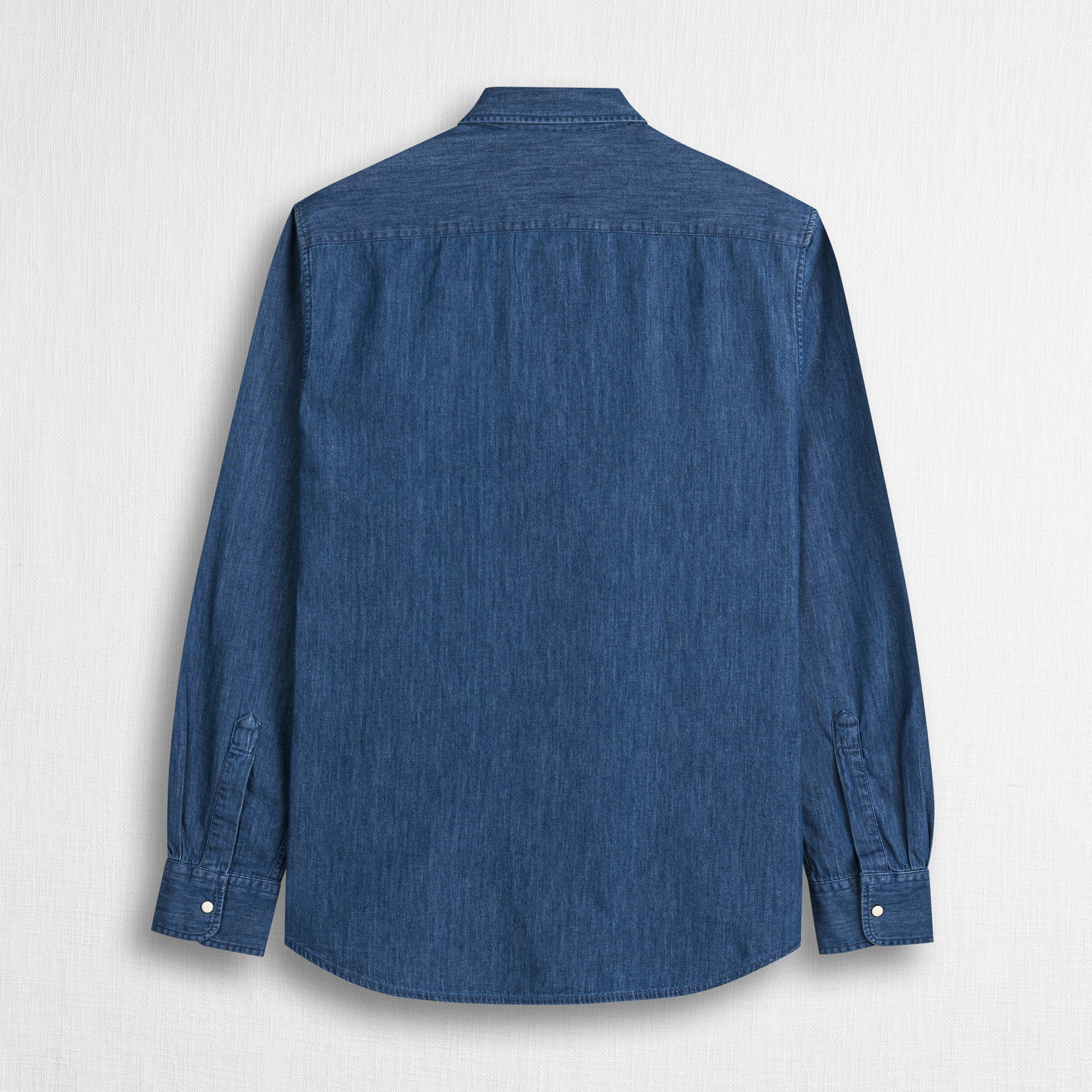 Camicia western in denim leggero - Mid Blue Denim