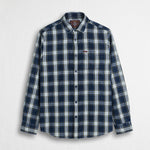 Camicia 100% cotone a quadri indigo - Indigo Check