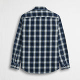 Camicia 100% cotone a quadri indigo - Indigo Check