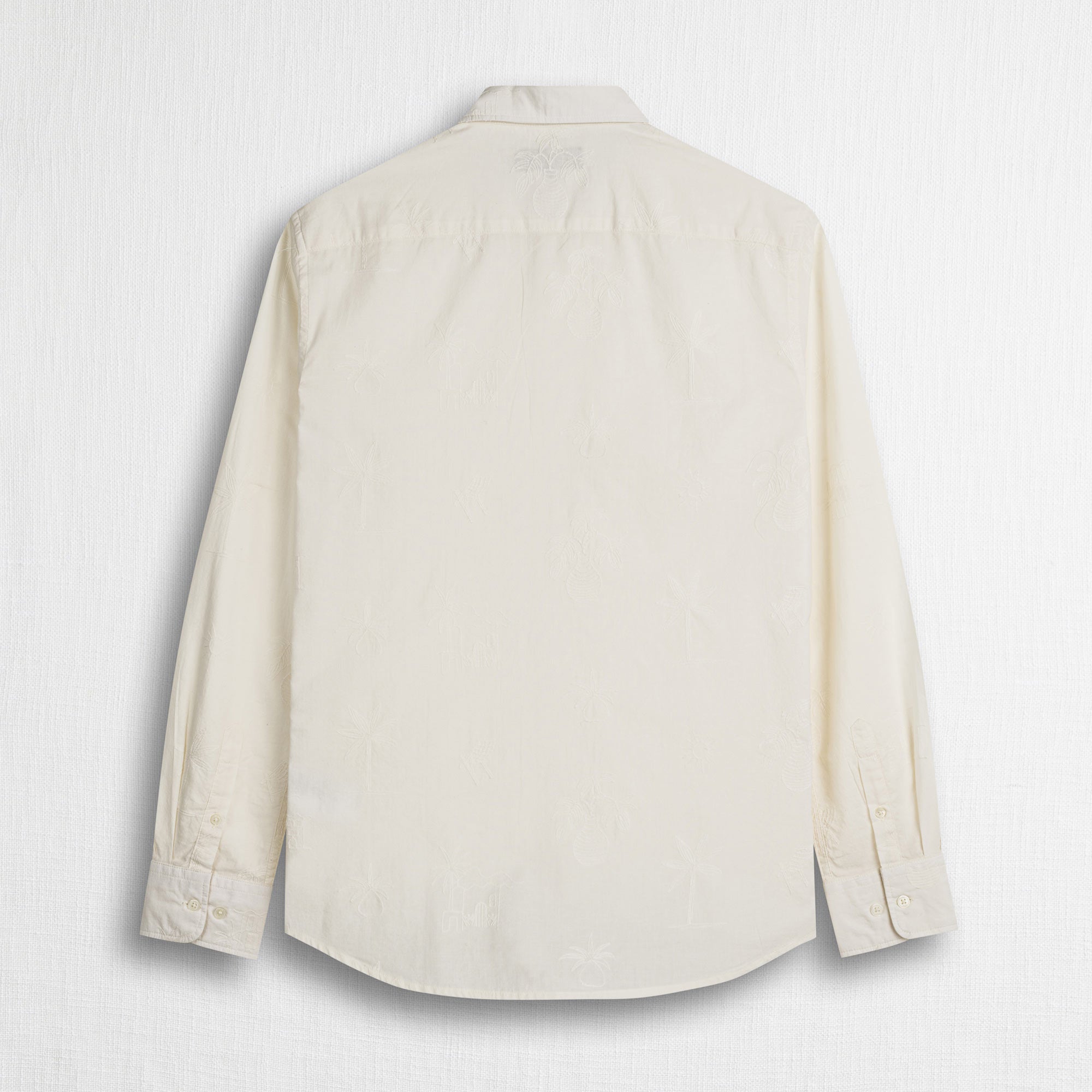 Camicia 100% cotone ricamata - Gardenia