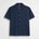 Camicia bowling in cotone jacquard manica corta - Navy Print