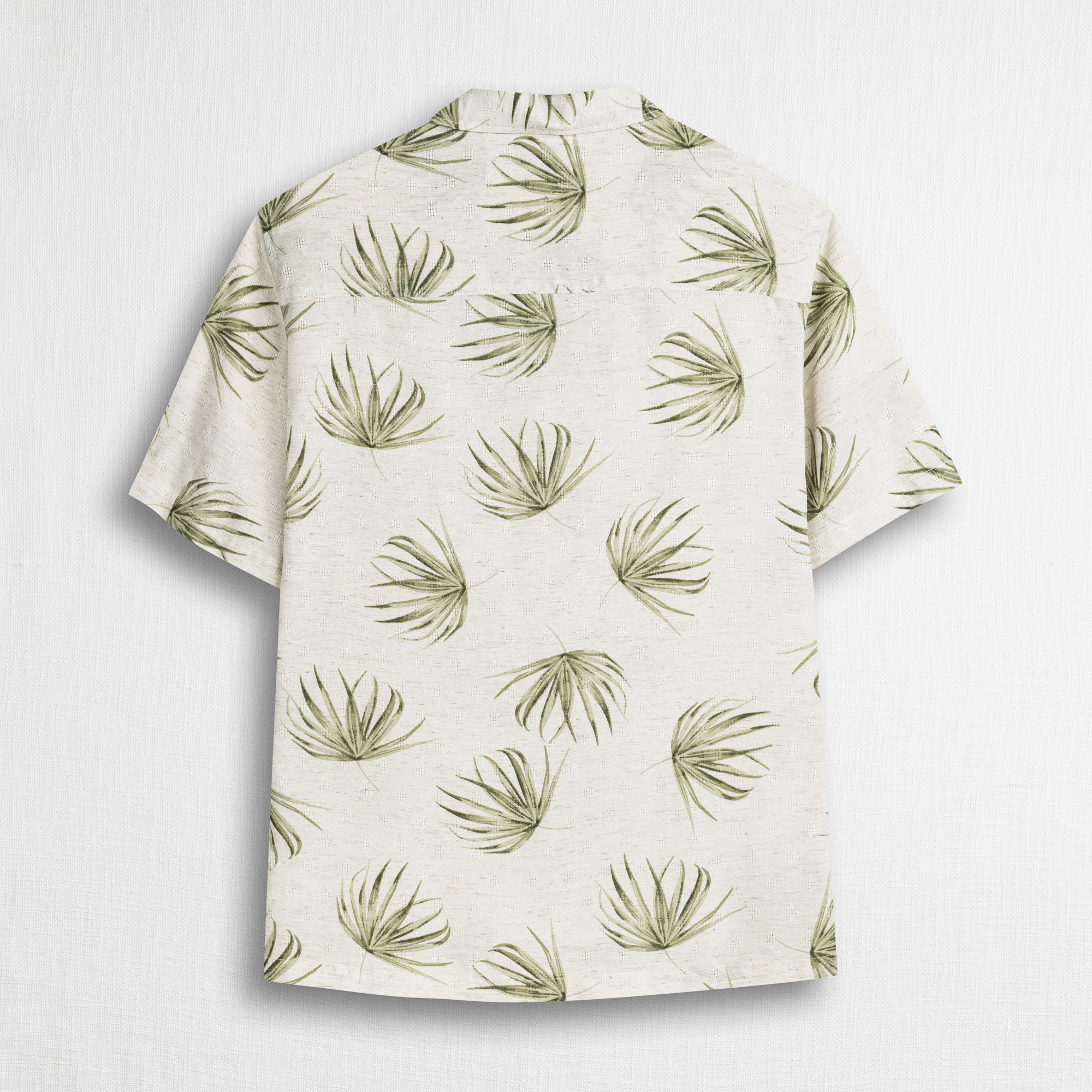Camicia bowling stampata manica corta - Milky Print