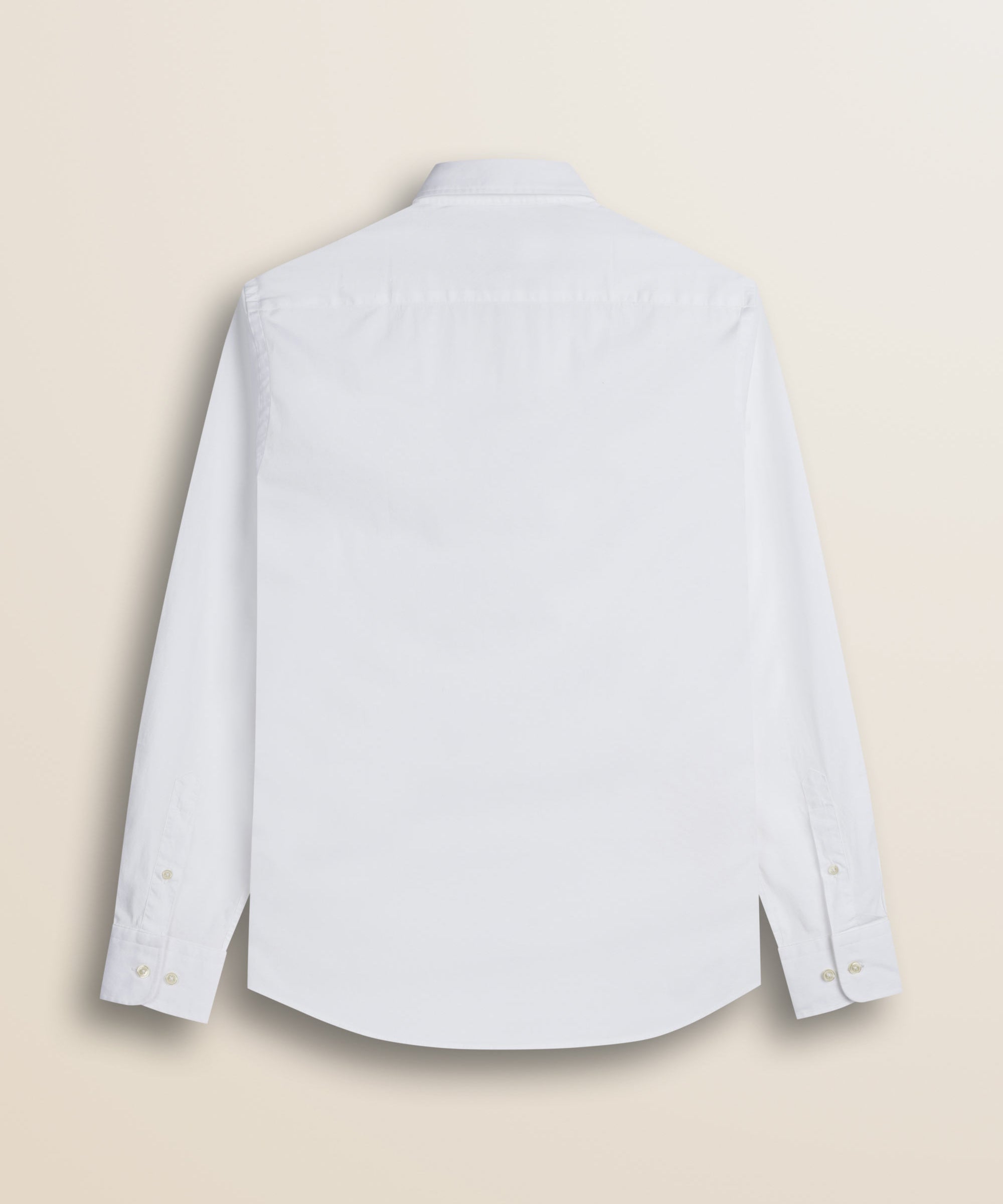 Camicia in Popeline Stretch Slim Fit retro - White